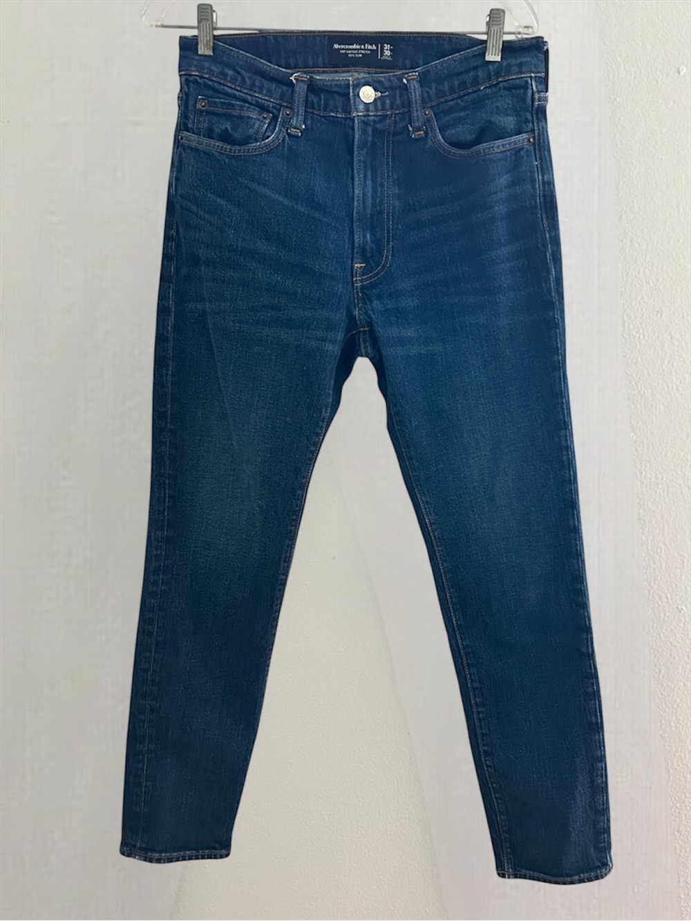 Abercrombie & fitch Men Jeans Vintage Stretch 90s Slim Size‎ 31X30 Straight